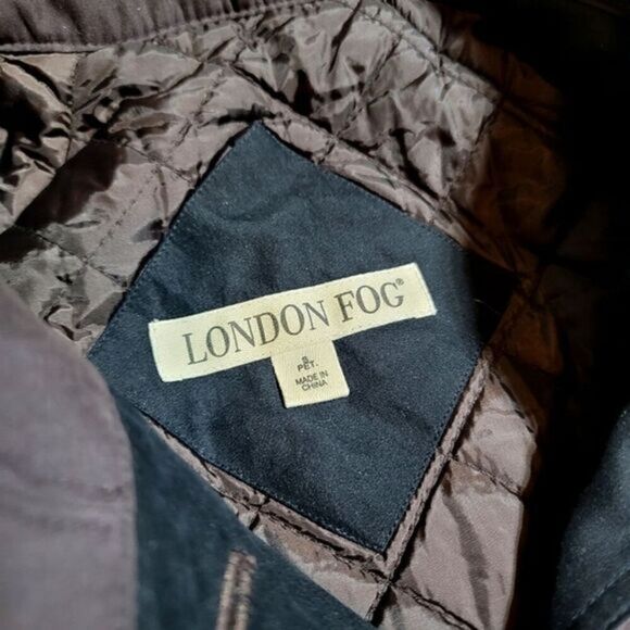 London Fog Genuine Fur Brown Parka Luxurious Fur Hood Removable Zip Jacket - Picture 7 of 8